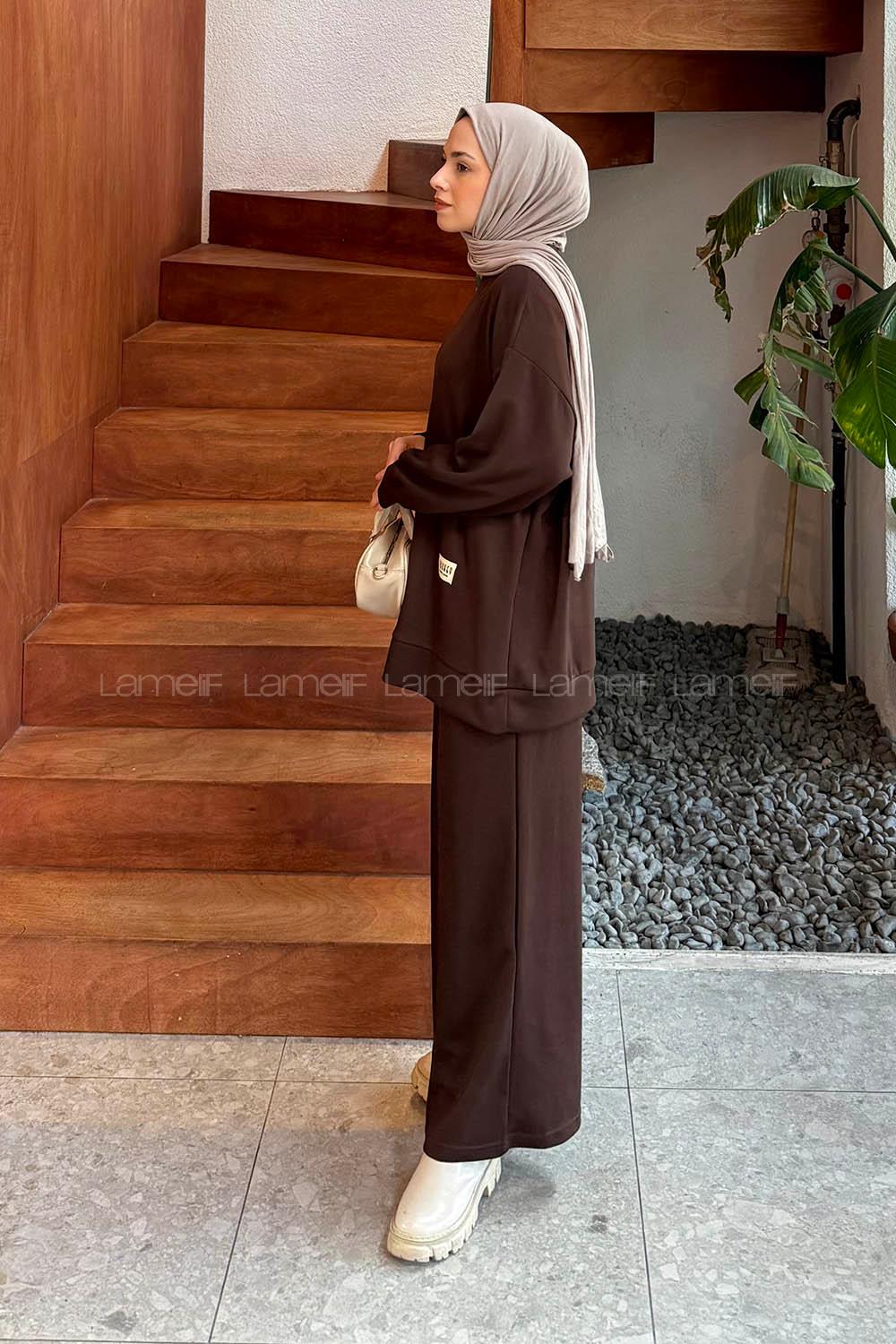 Lamelif Armalı Basic Oysho Takım Acı Kahve