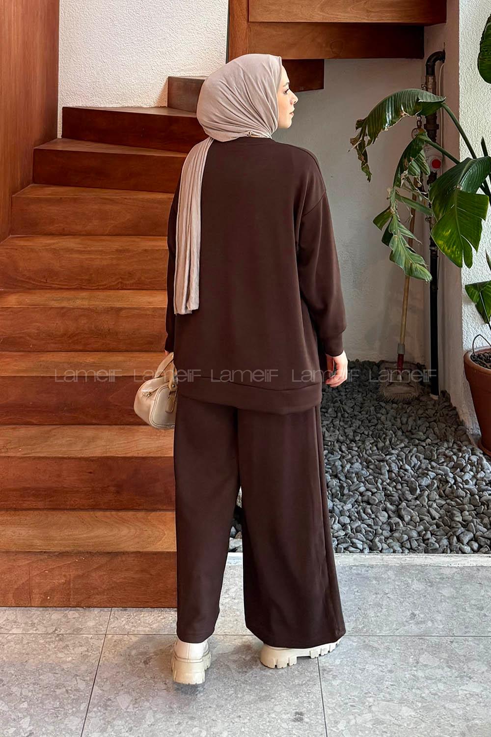 Lamelif Armalı Basic Oysho Takım Acı Kahve