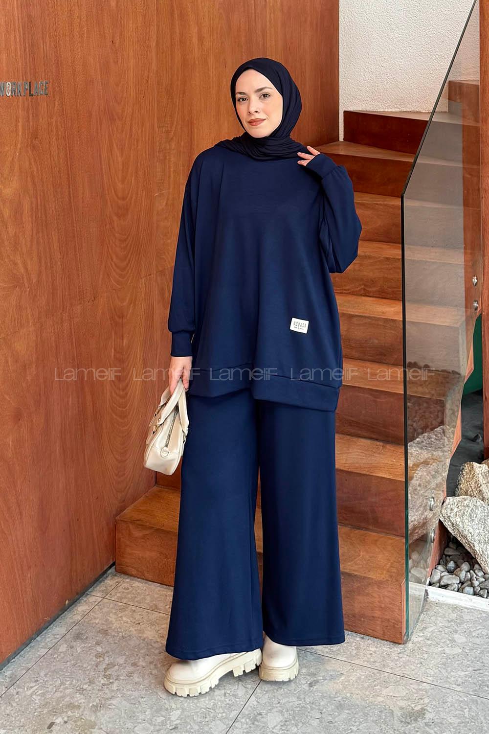 Lamelif Armalı Basic Oysho Takım Lacivert