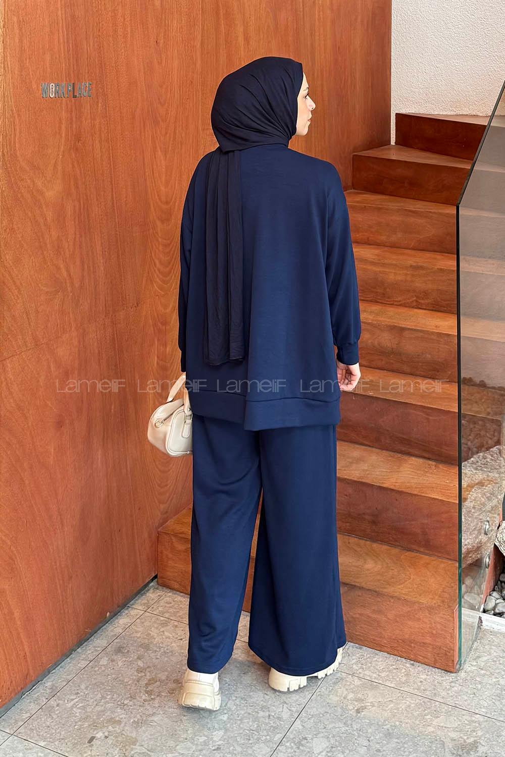 Lamelif Armalı Basic Oysho Takım Lacivert