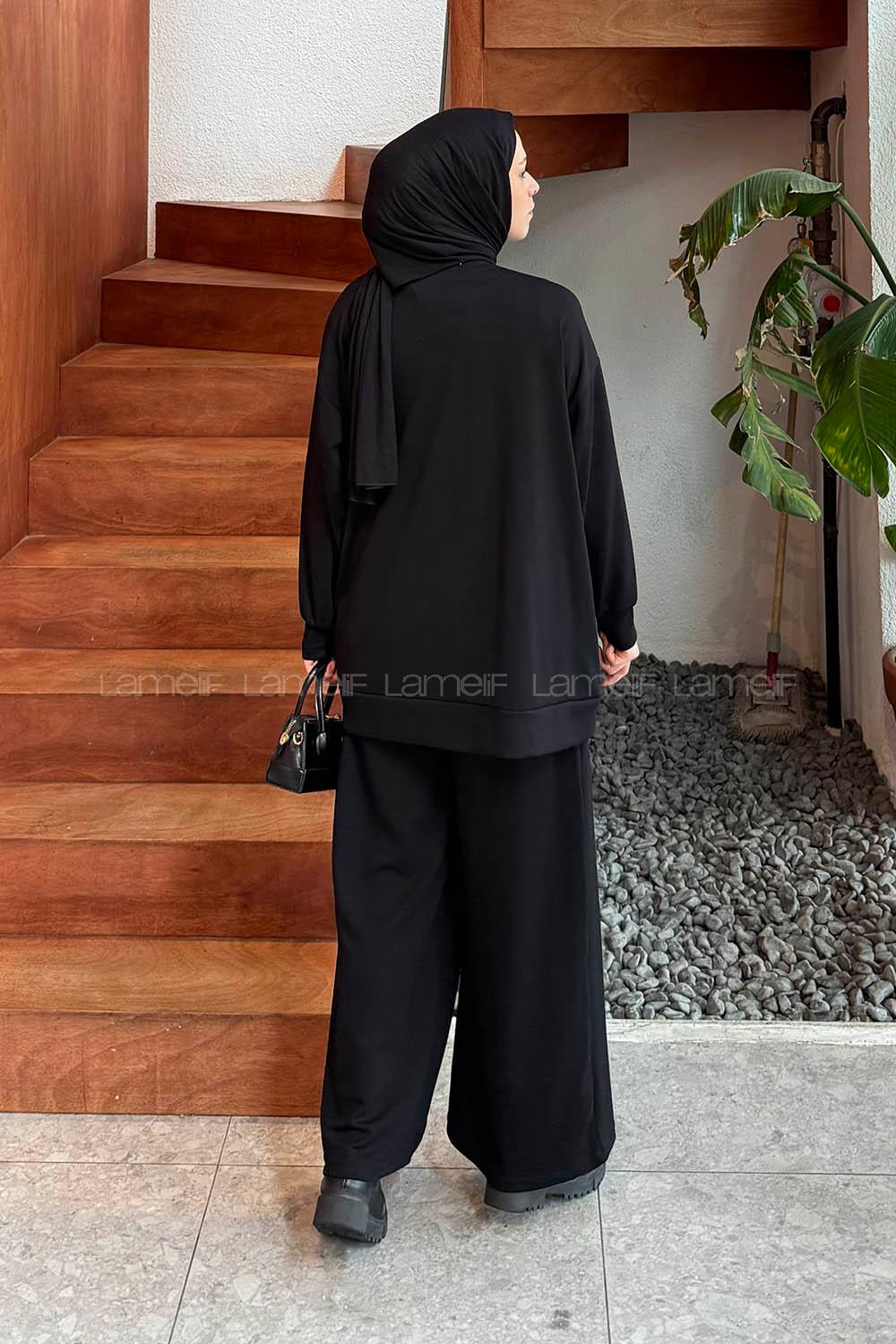 Lamelif Armalı Basic Oysho Takım Siyah