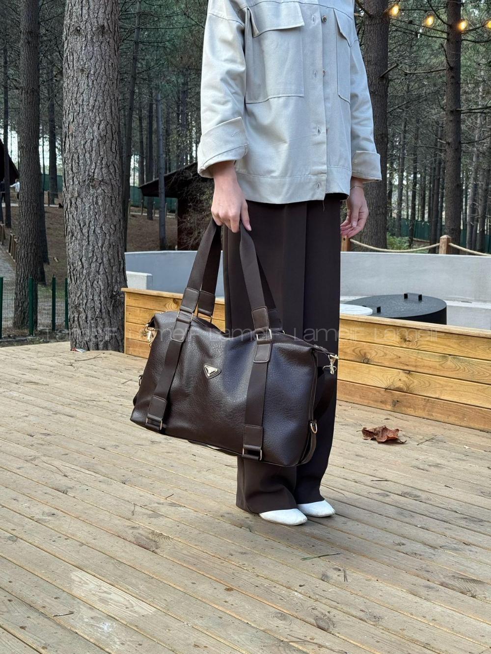 Lamelif Gold Detaylı Büyük Boy Çanta