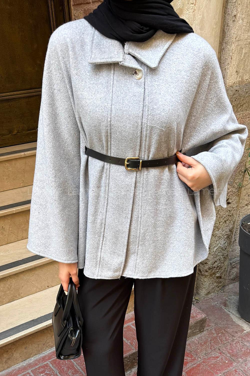 Lamelif Kemerli Panço Gri