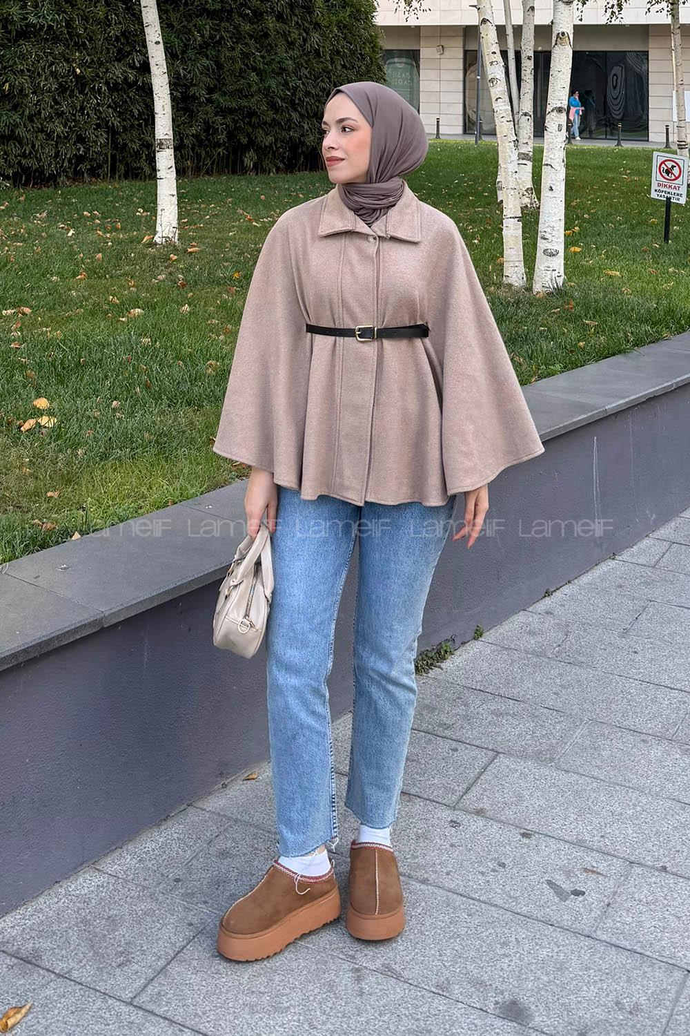 Lamelif Kemerli Panço Sütlu kahve