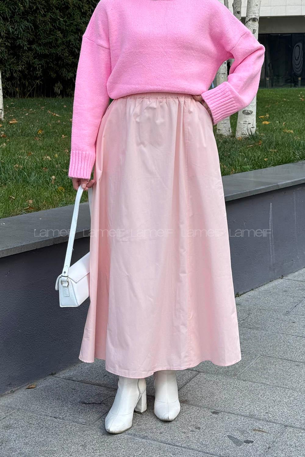 Lamelif Kloş Tesettür Etek Yavru Ağzı