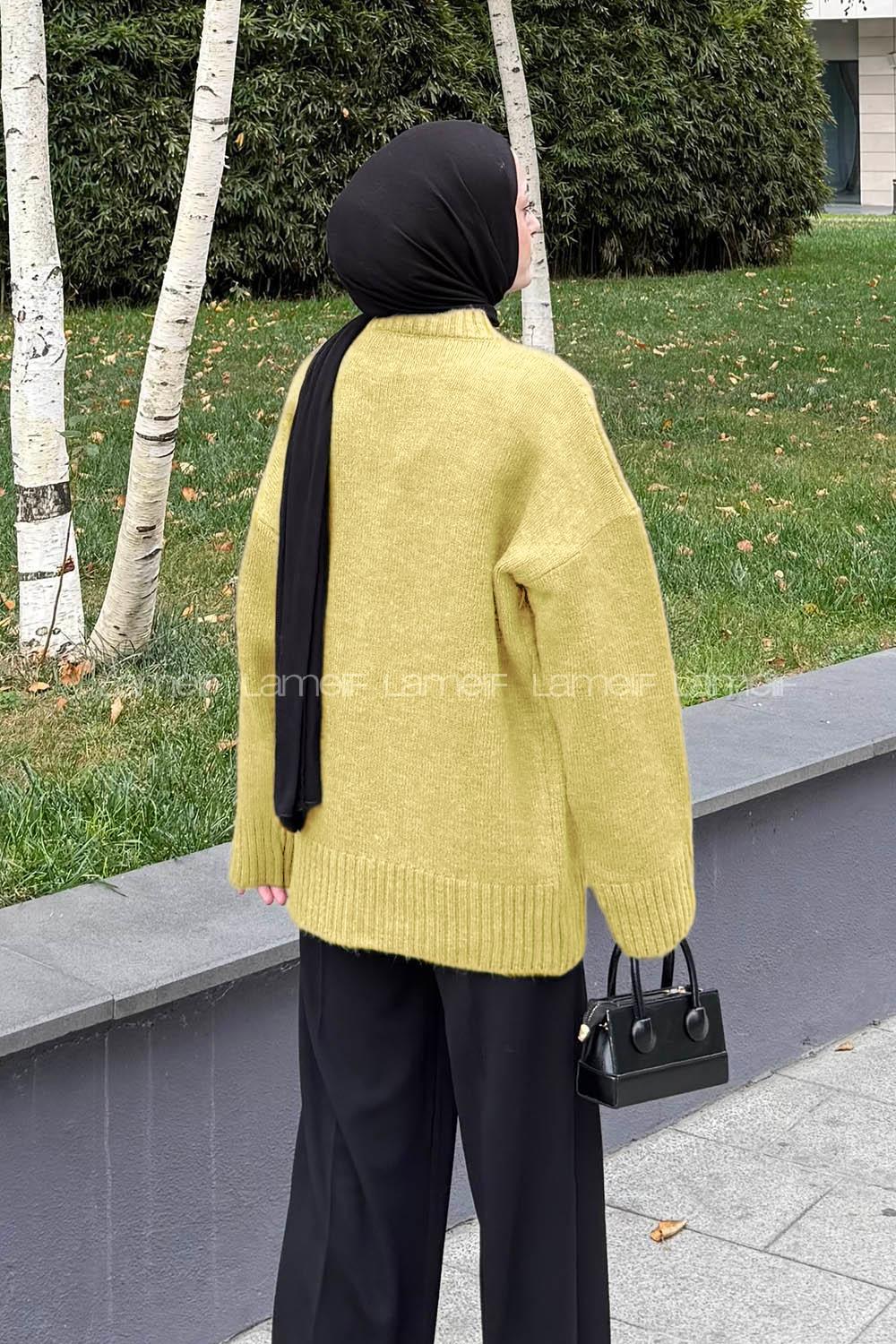 Yellow Turtle Neck Long Arm Jumper