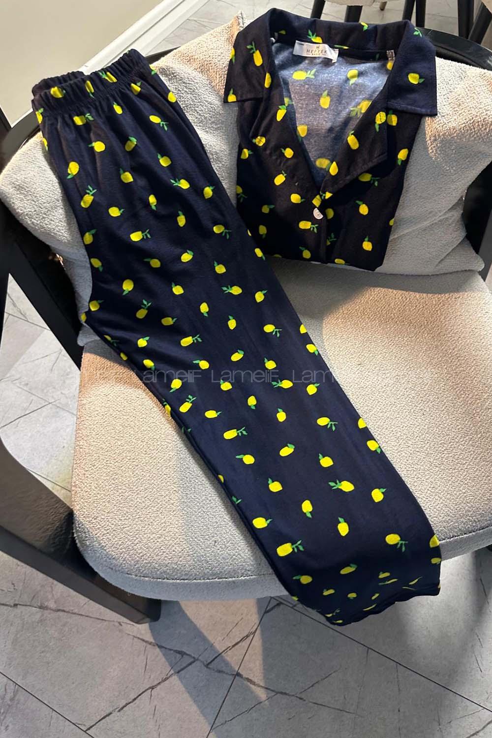 Navy Blue-2 Crew Neck Long Arm Without Accessories Combed Fabric Regular Trousers Comfortable Suit