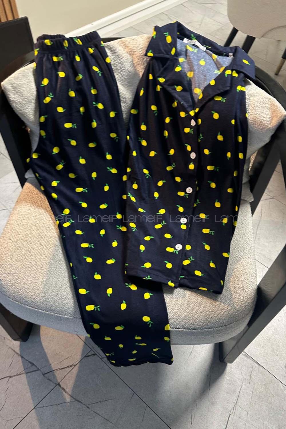 Navy Blue-2 Crew Neck Long Arm Without Accessories Combed Fabric Regular Trousers Comfortable Suit