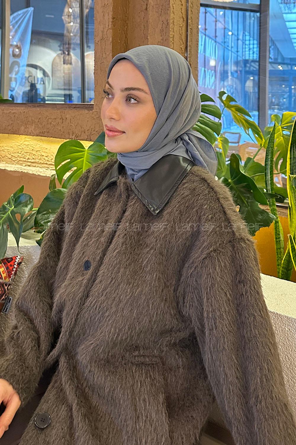 Lamelif Comfort Pamuk Eşarp Füme