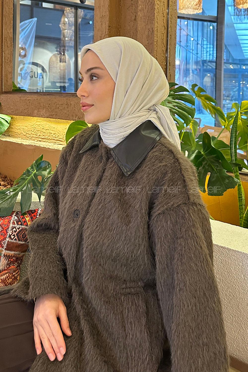 Lamelif Comfort Pamuk Eşarp Taş