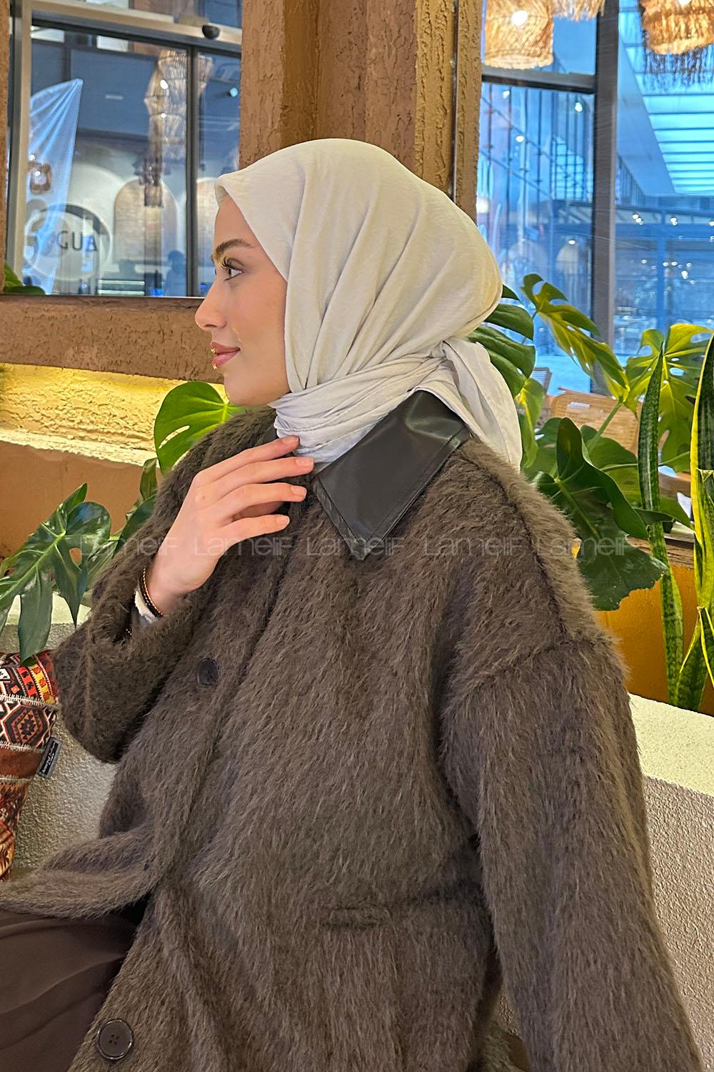 Lamelif Comfort Pamuk Eşarp Taş