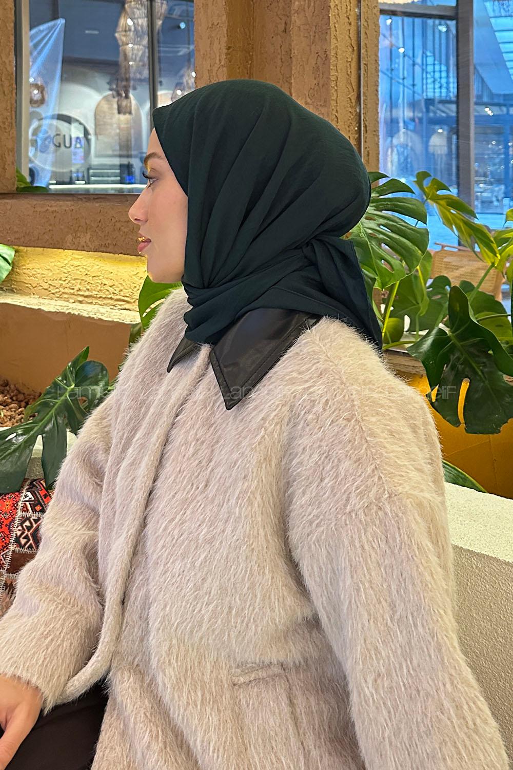 Lamelif Comfort Pamuk Eşarp Zümrüt Yeşili