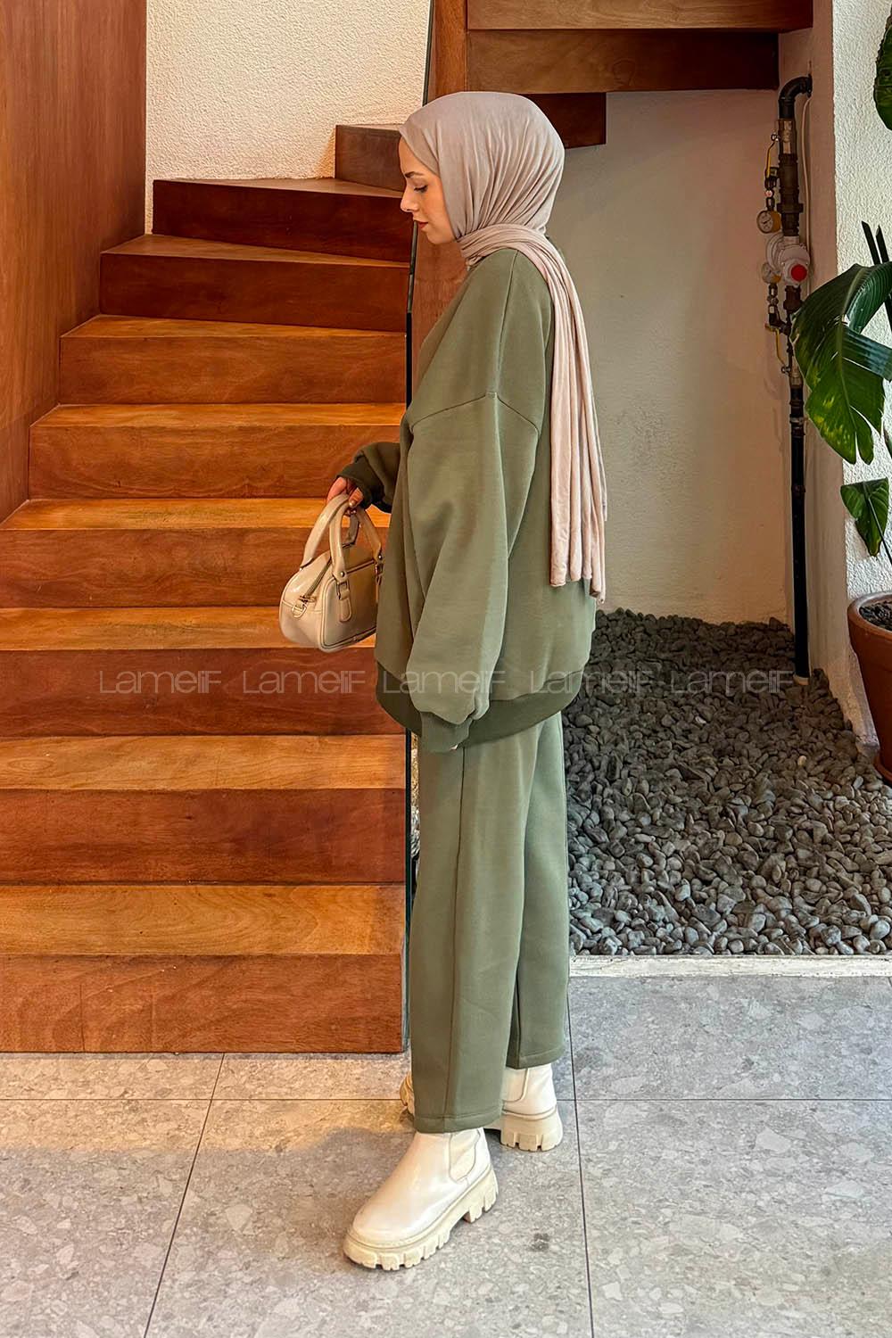 Lamelif Eşofman Takımı Haki