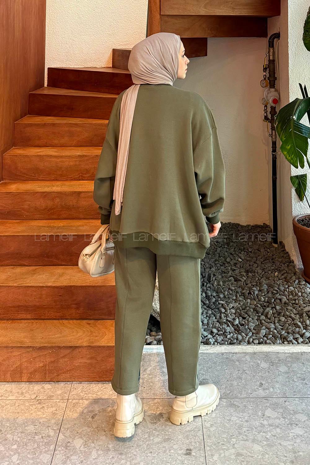 Lamelif Eşofman Takımı Haki