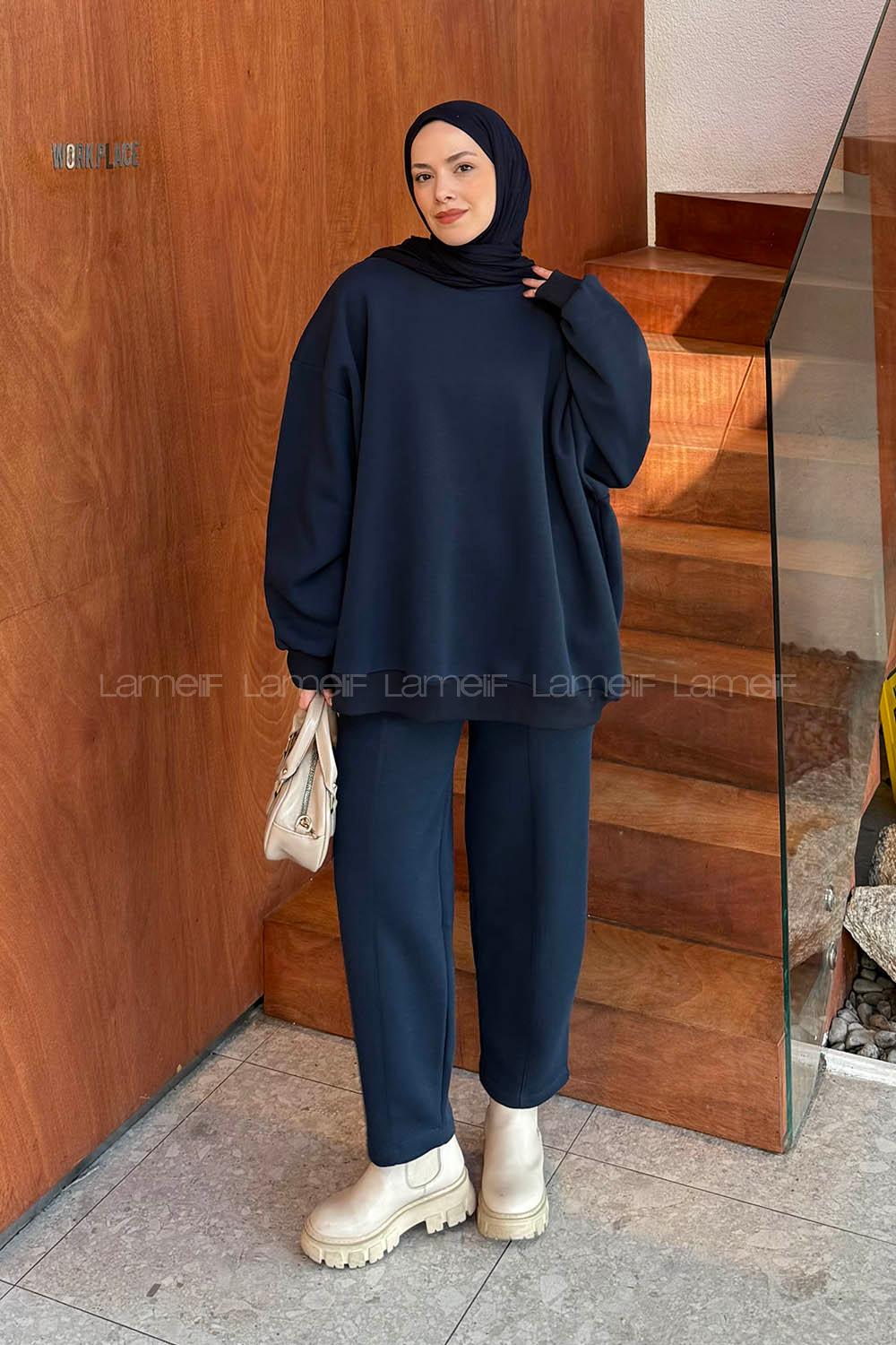 Lamelif Eşofman Takımı Lacivert