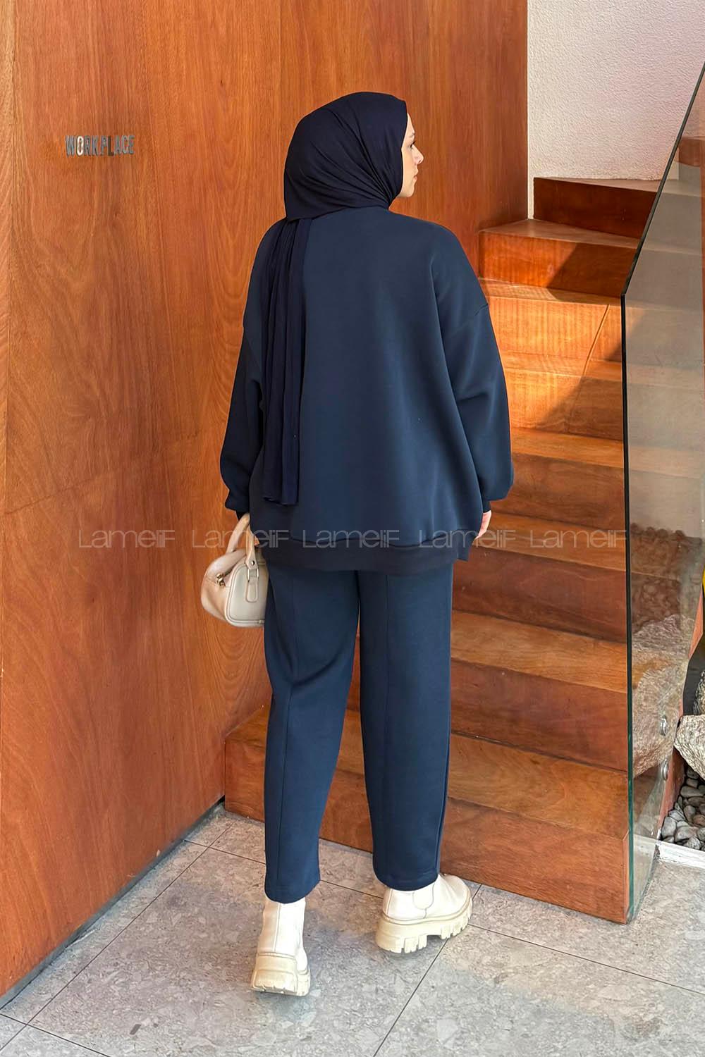 Lamelif Eşofman Takımı Lacivert