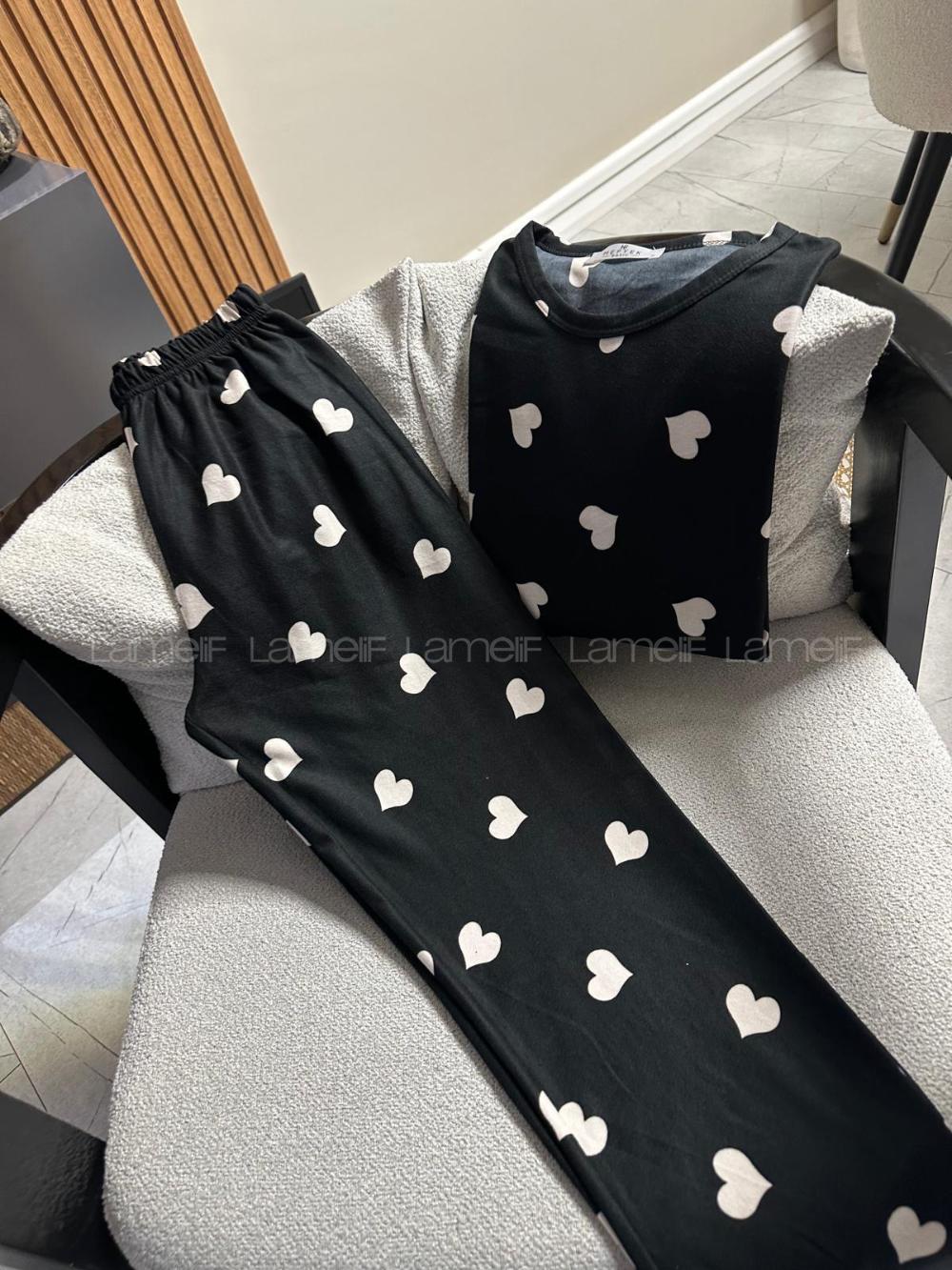 White Black Crew Neck Long Arm Without Accessories Combed Fabric Regular Trousers Comfortable Suit