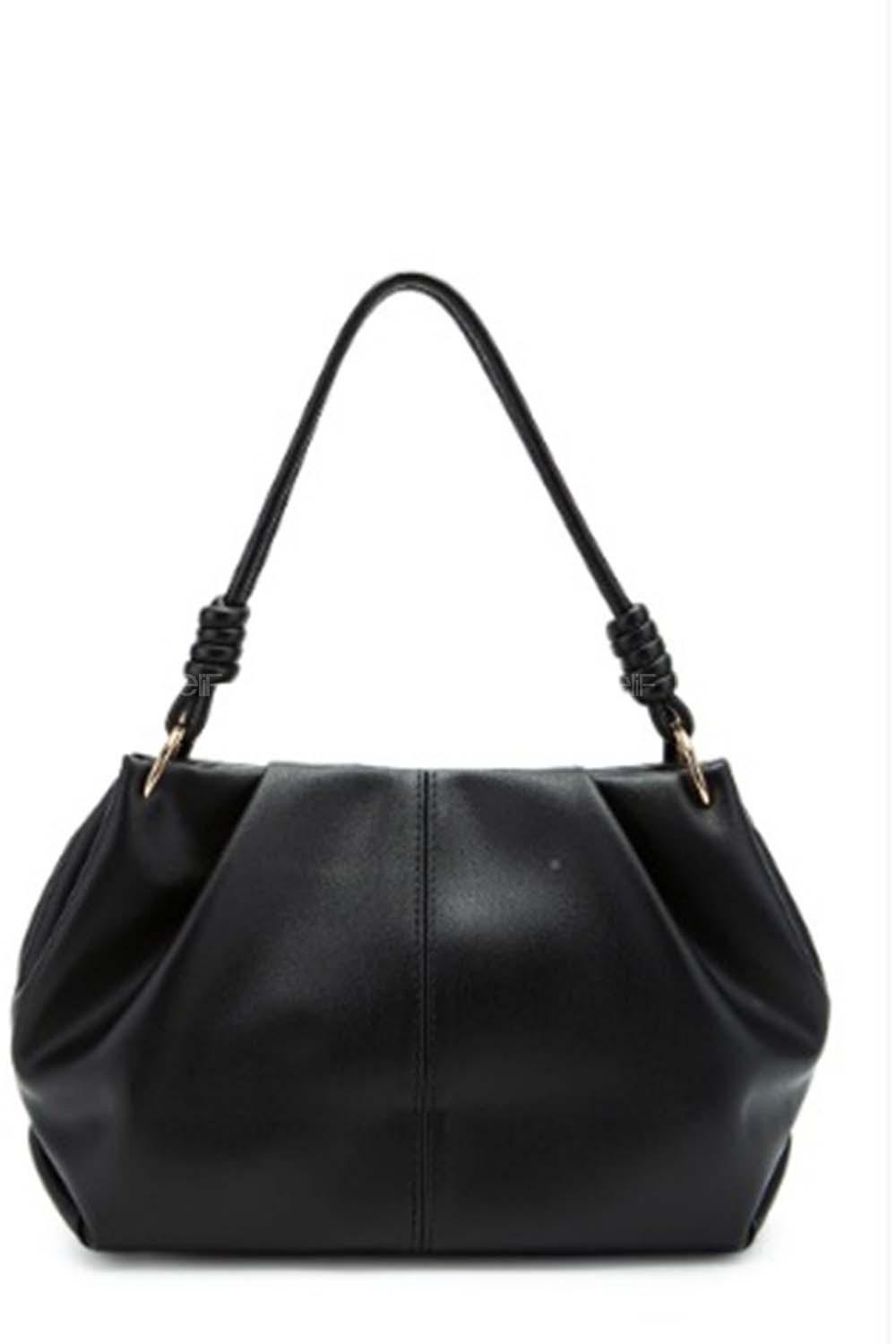 Black Buckle Skin Hand Bag Bag