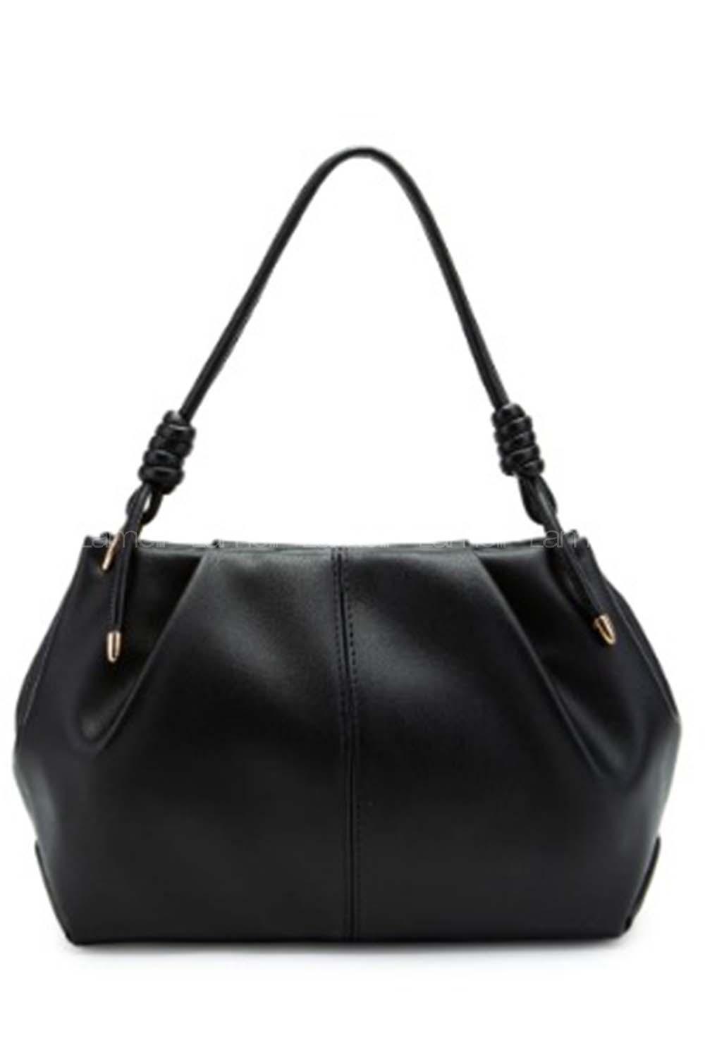 Black Buckle Skin Hand Bag Bag