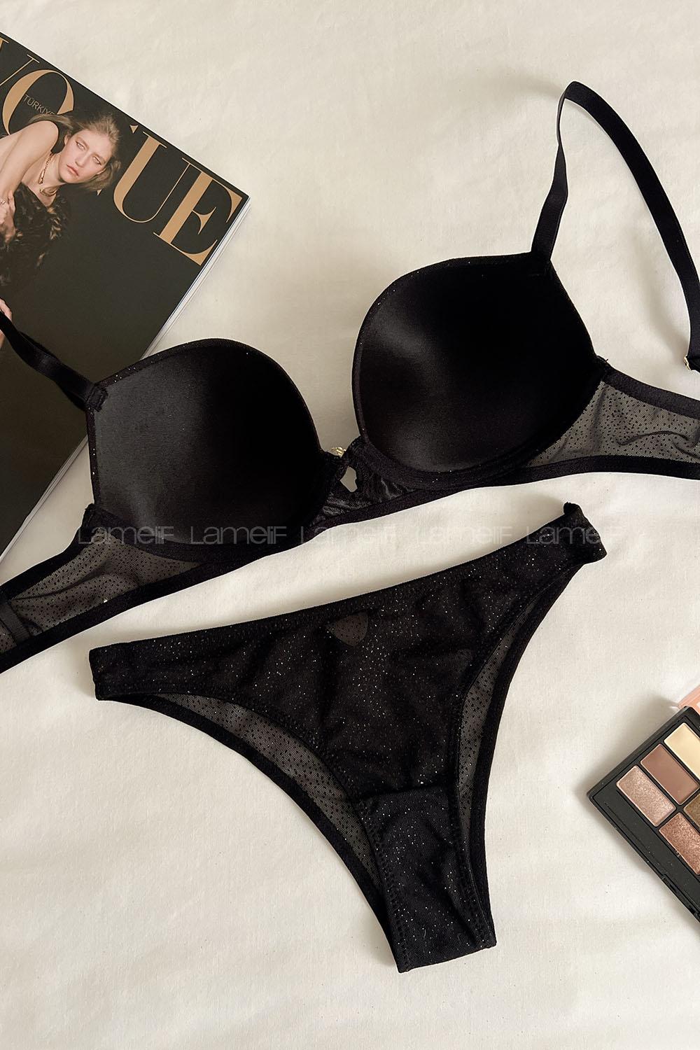 Lamelif Şhine Taşlı Destekli Takım