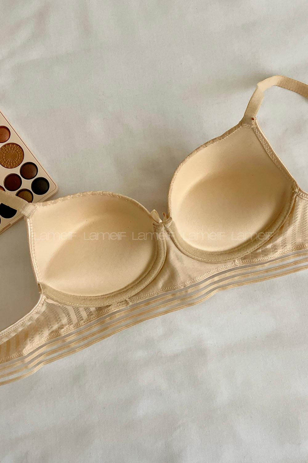 Lamelif Detaylı Push Up Sütyen