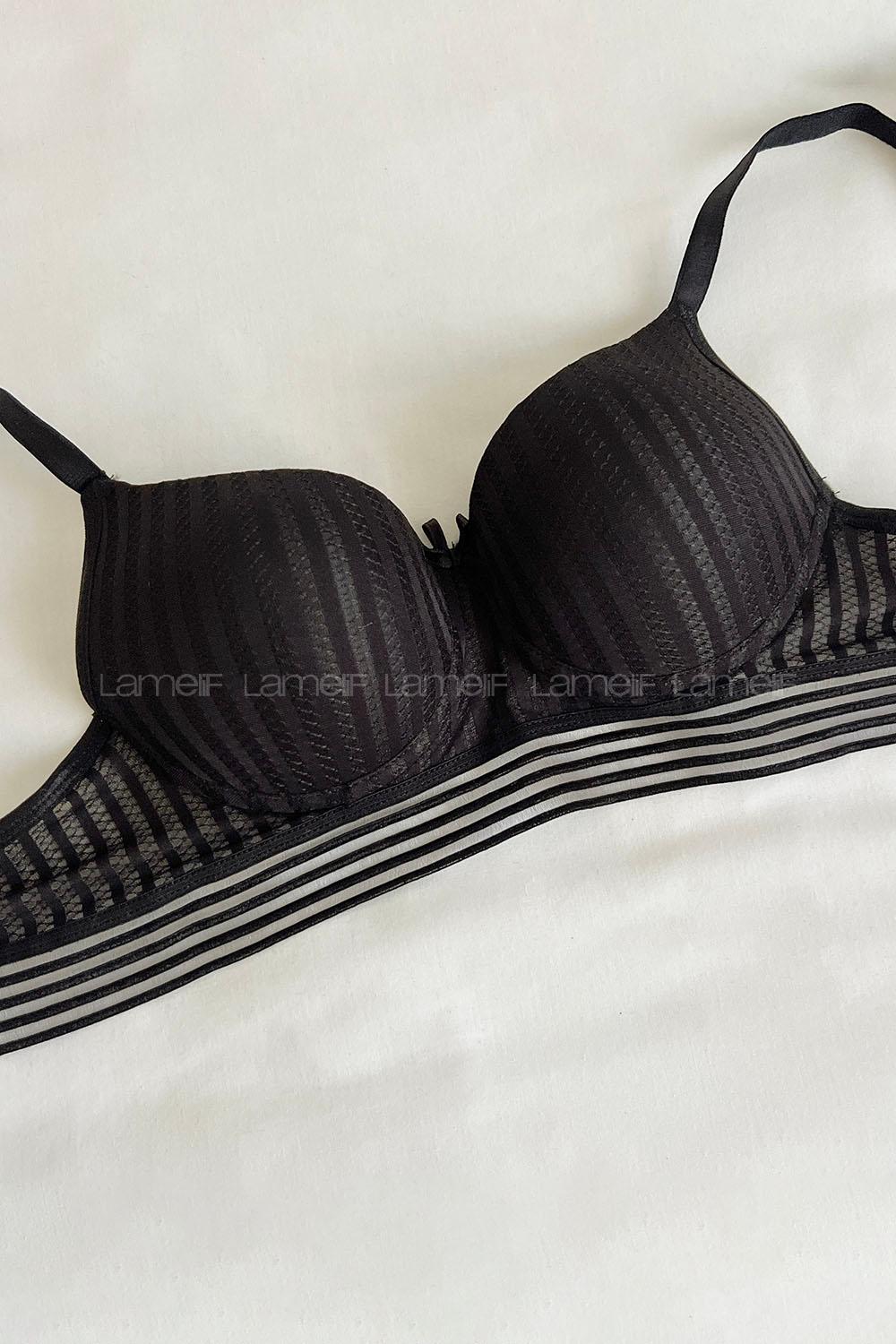 Lamelif Detaylı Push Up Sütyen