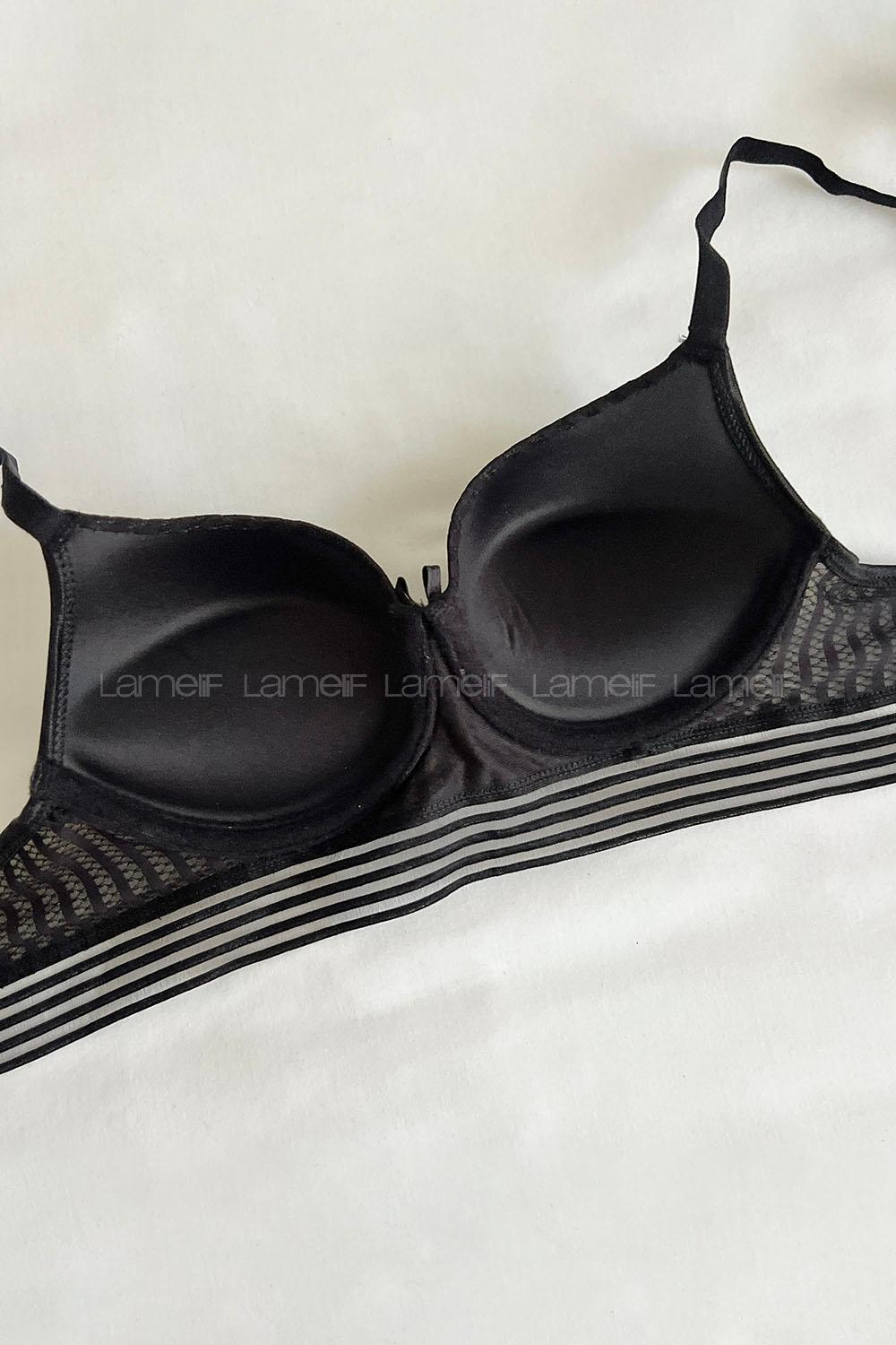 Lamelif Detaylı Push Up Sütyen