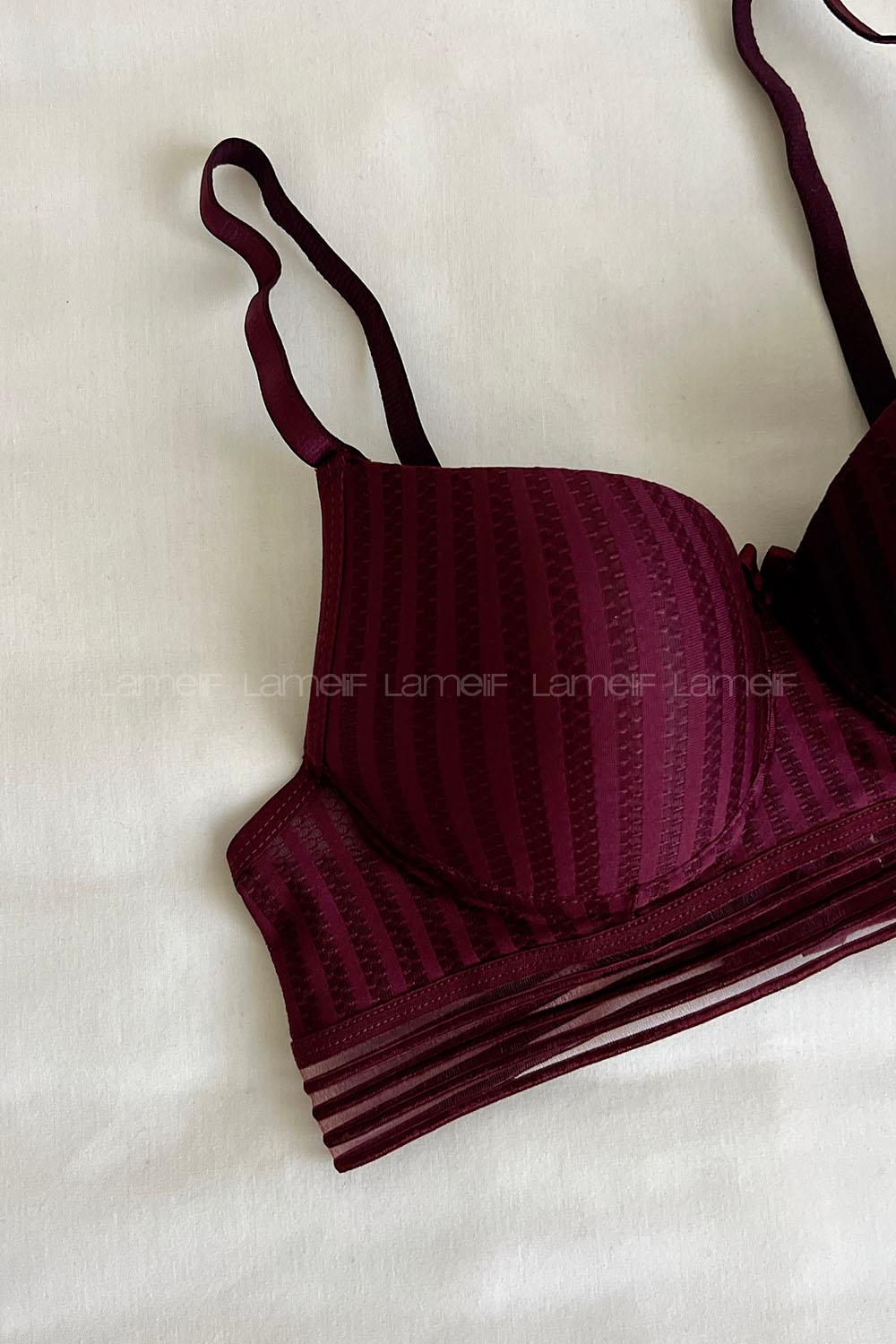 Lamelif Detaylı Push Up Sütyen