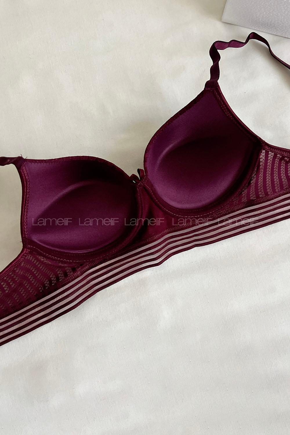 Lamelif Detaylı Push Up Sütyen