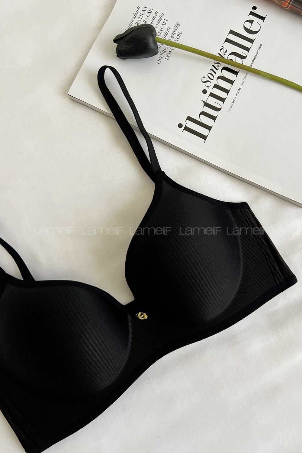 Lamelif Marbella Mikro Presli Kapsız Lazer Sütyen