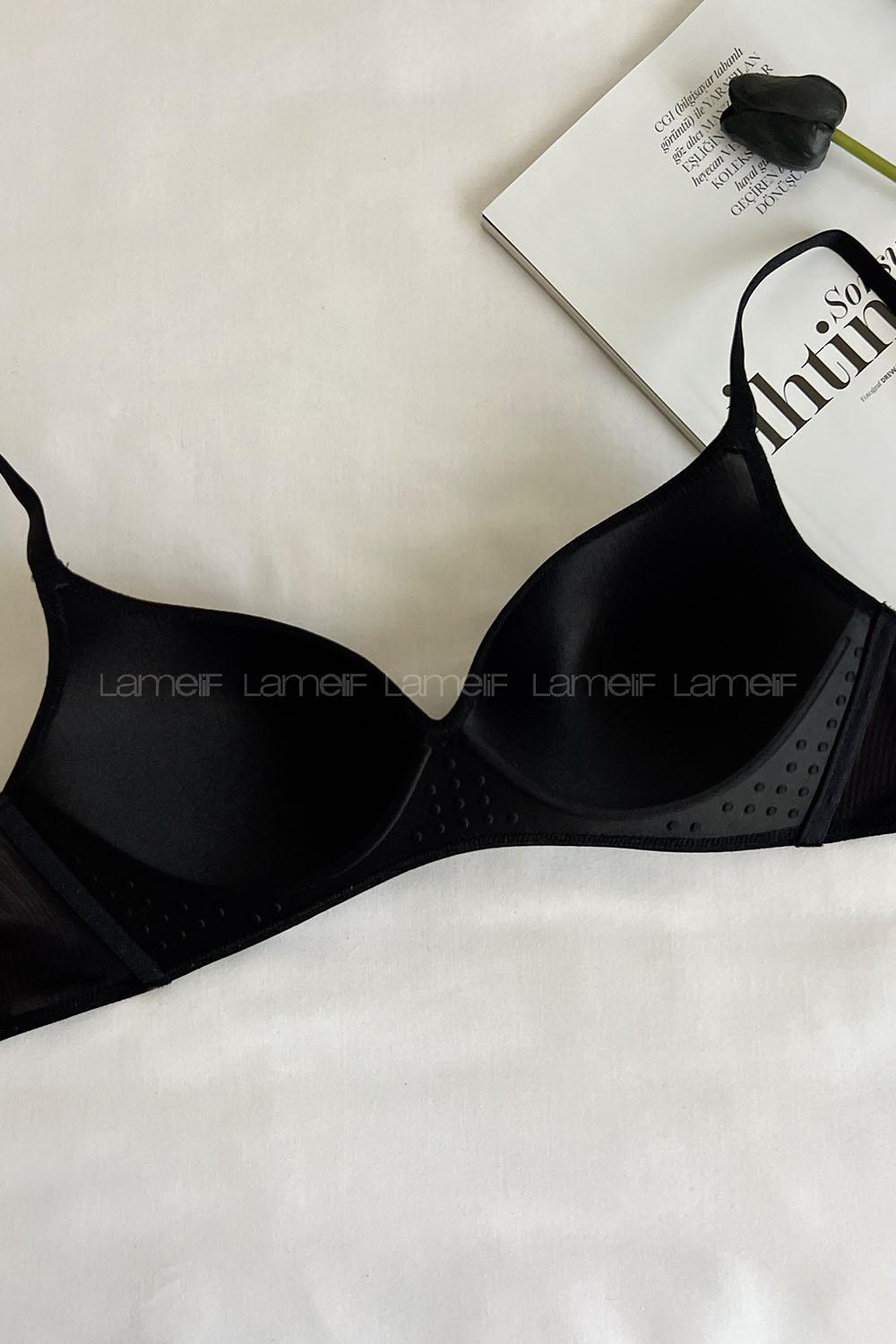 Lamelif Marbella Mikro Presli Kapsız Lazer Sütyen