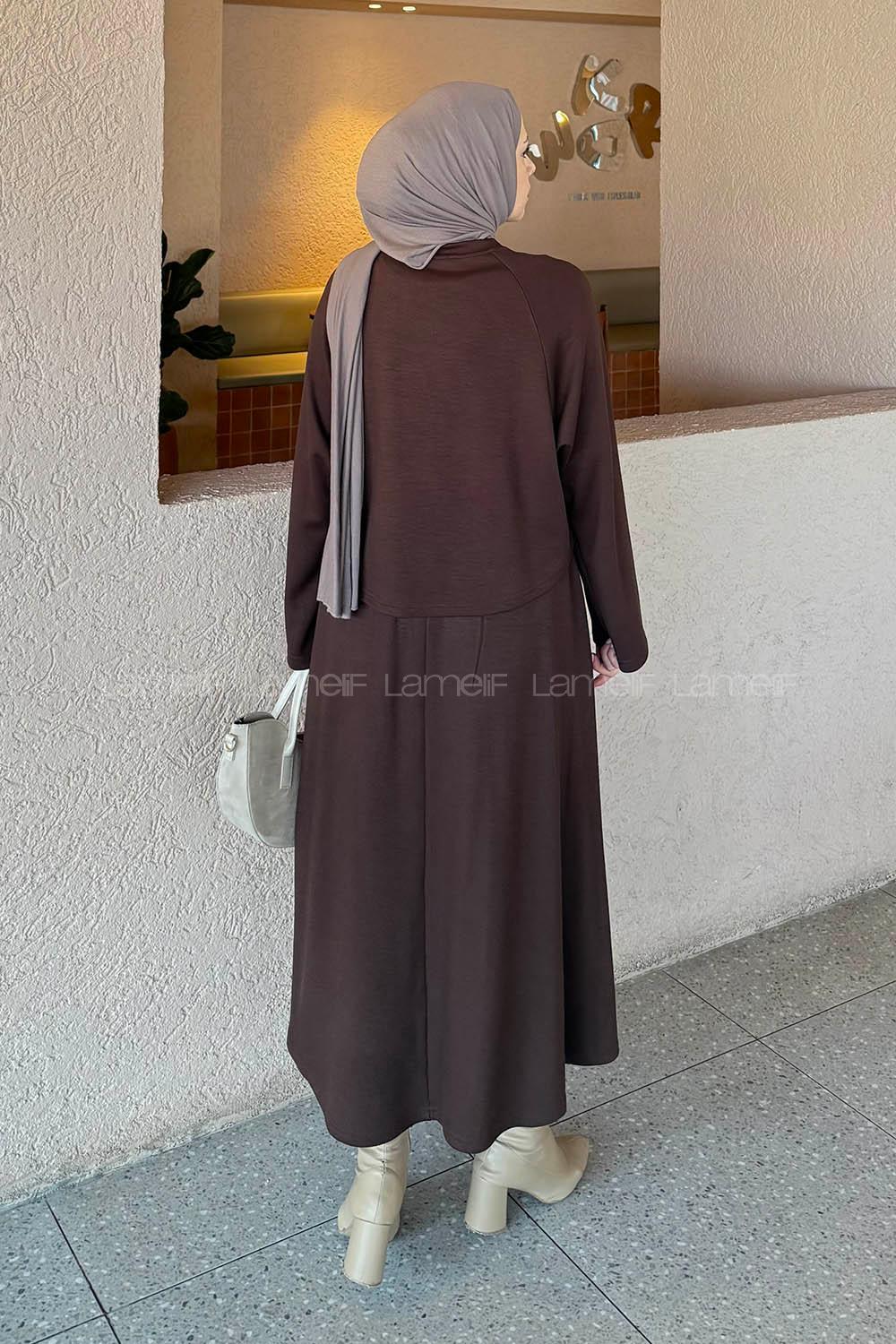 Lamelif Oysho Etekli Takım Acı Kahve