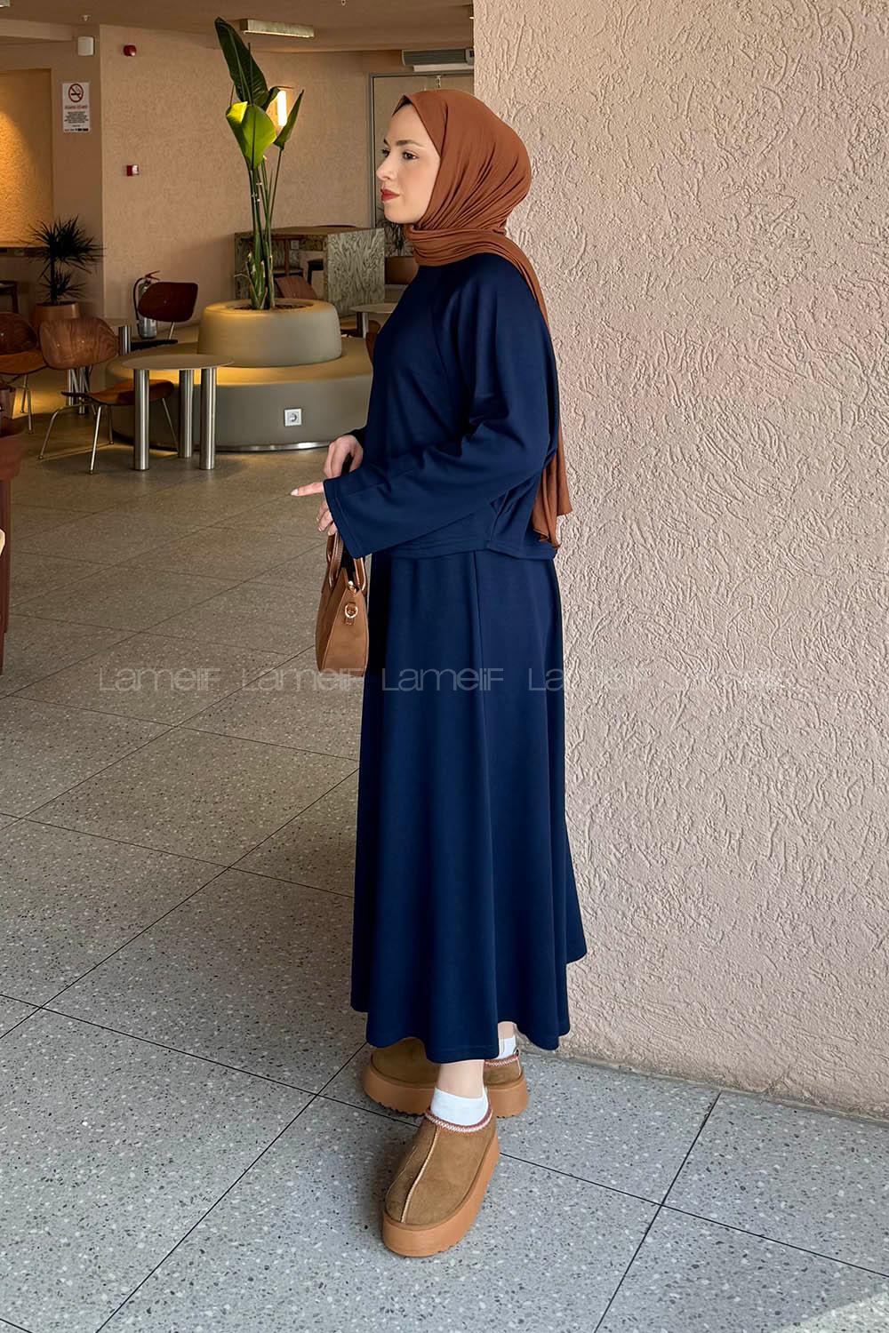 Lamelif Oysho Etekli Takım Lacivert