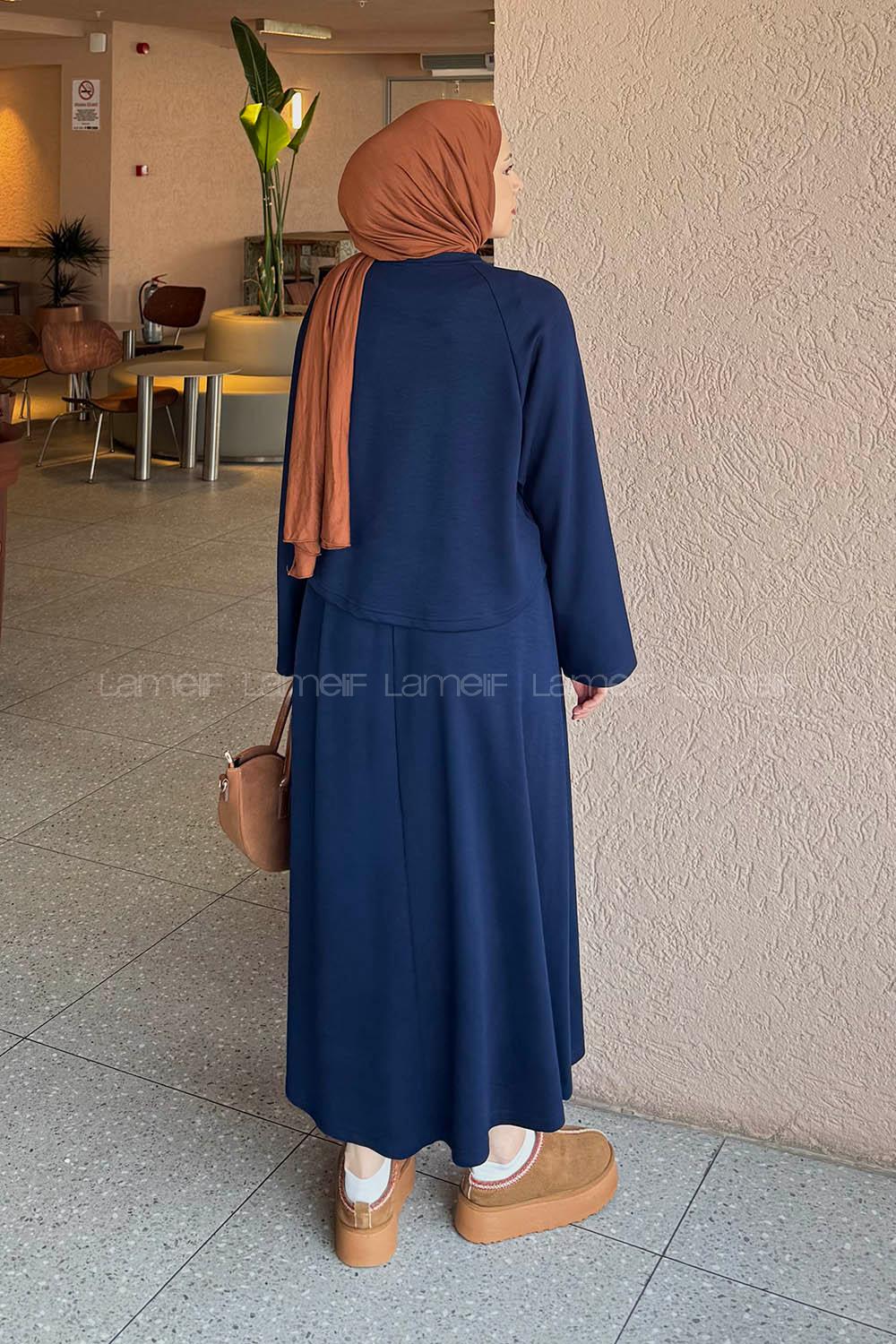 Lamelif Oysho Etekli Takım Lacivert