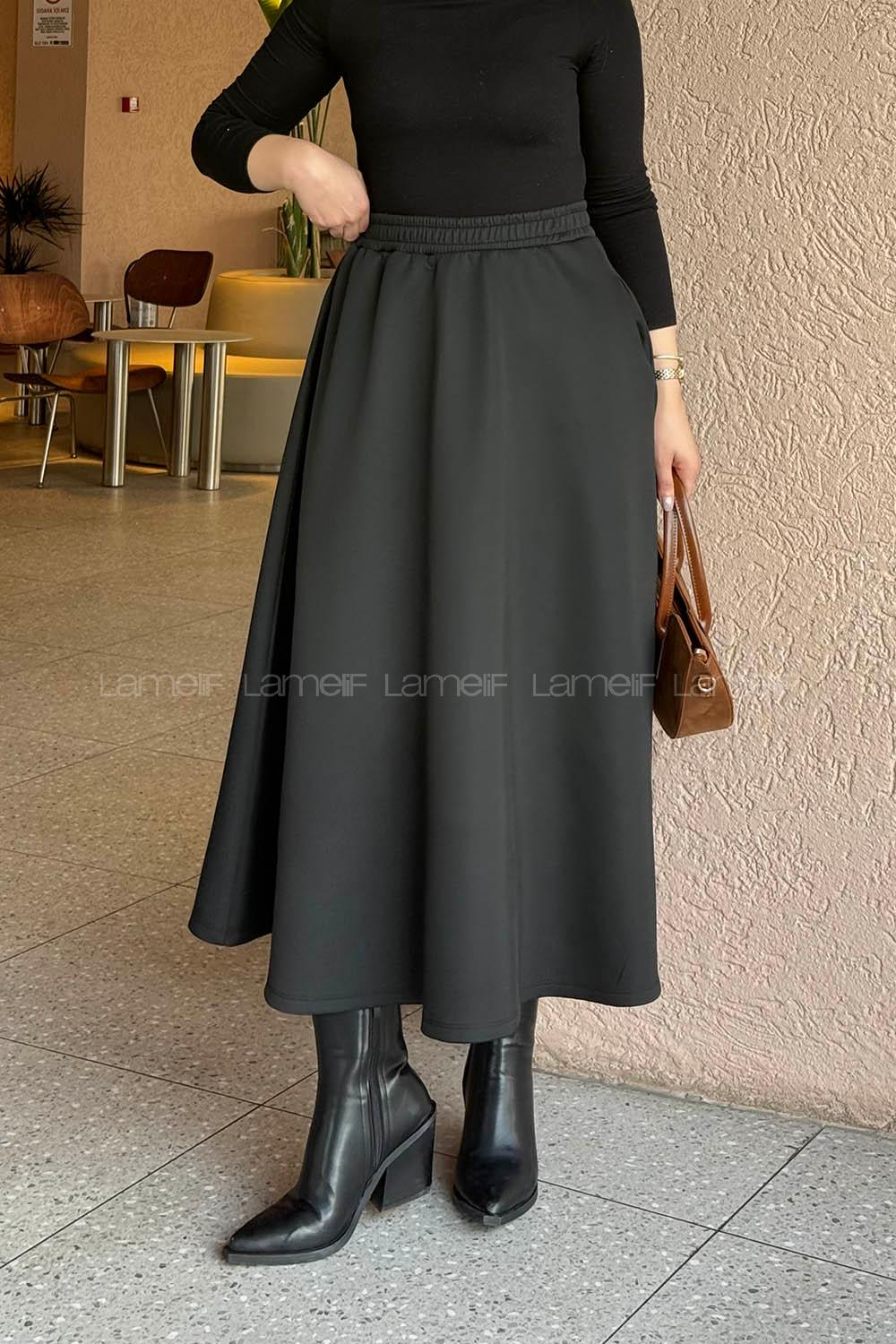 Lamelif Scuba Etek Siyah