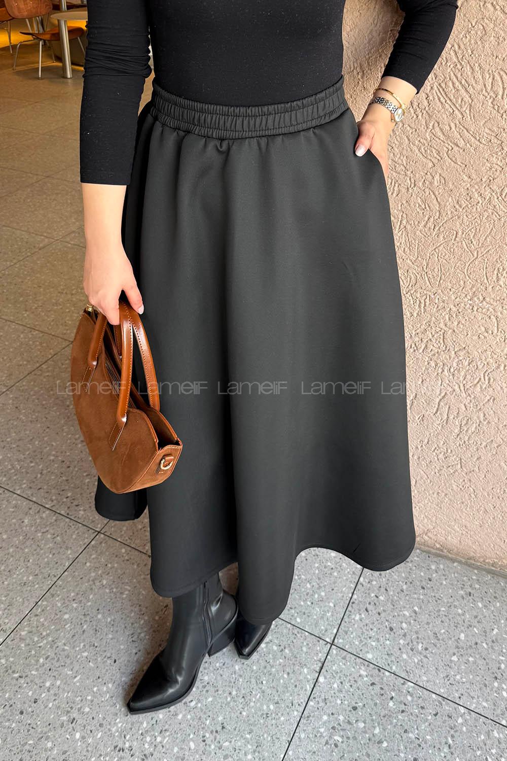 Lamelif Scuba Etek Siyah