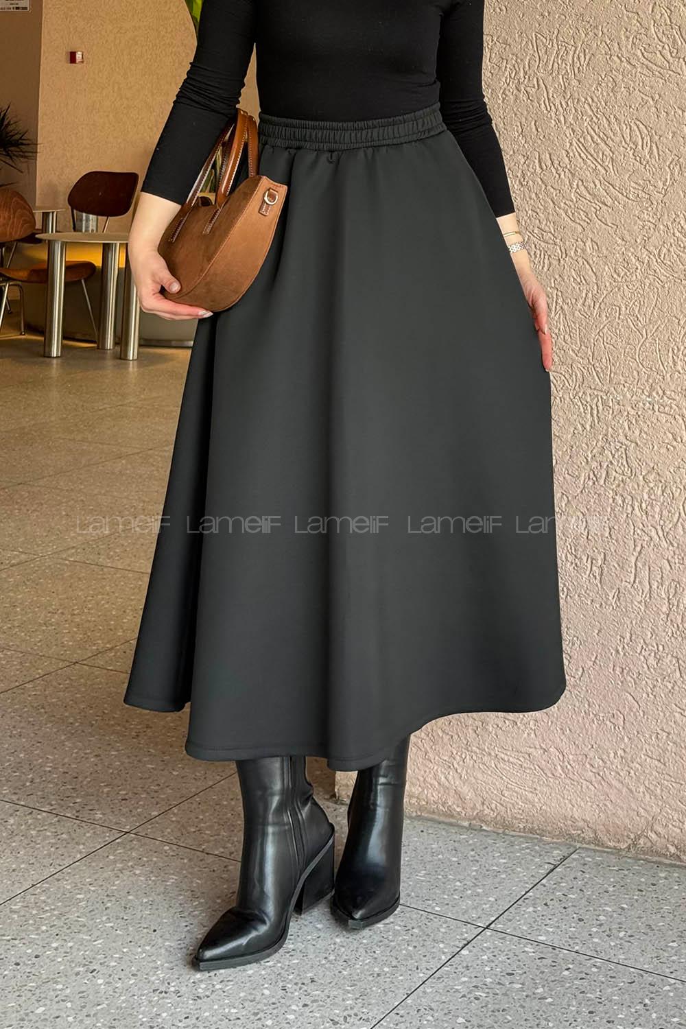 Lamelif Scuba Etek Siyah