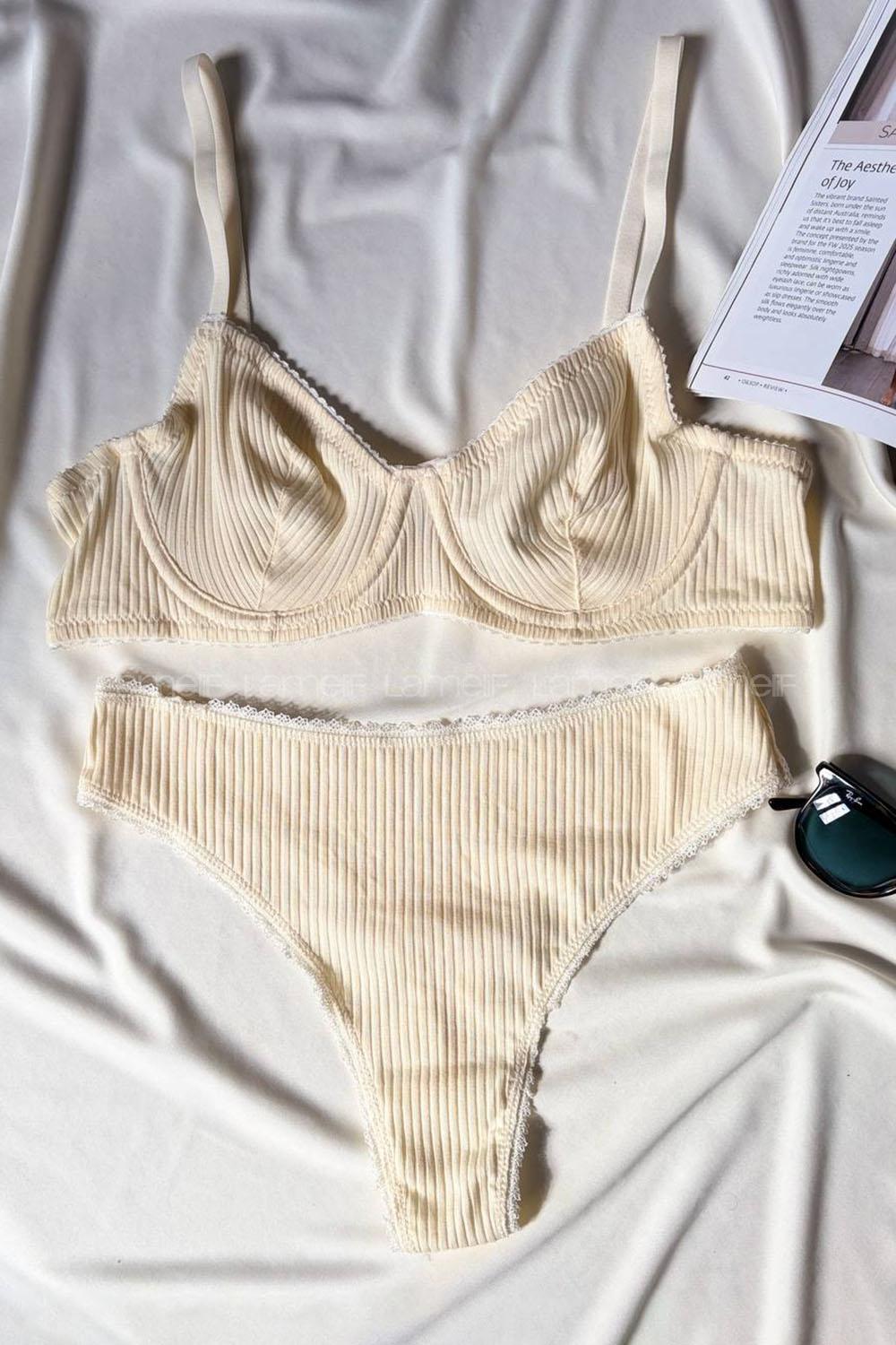 Lamelif Pamuk Sütyen Takım