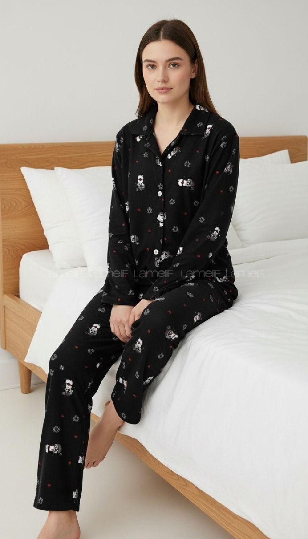 Lamelif Penguenli Pijama Takımı