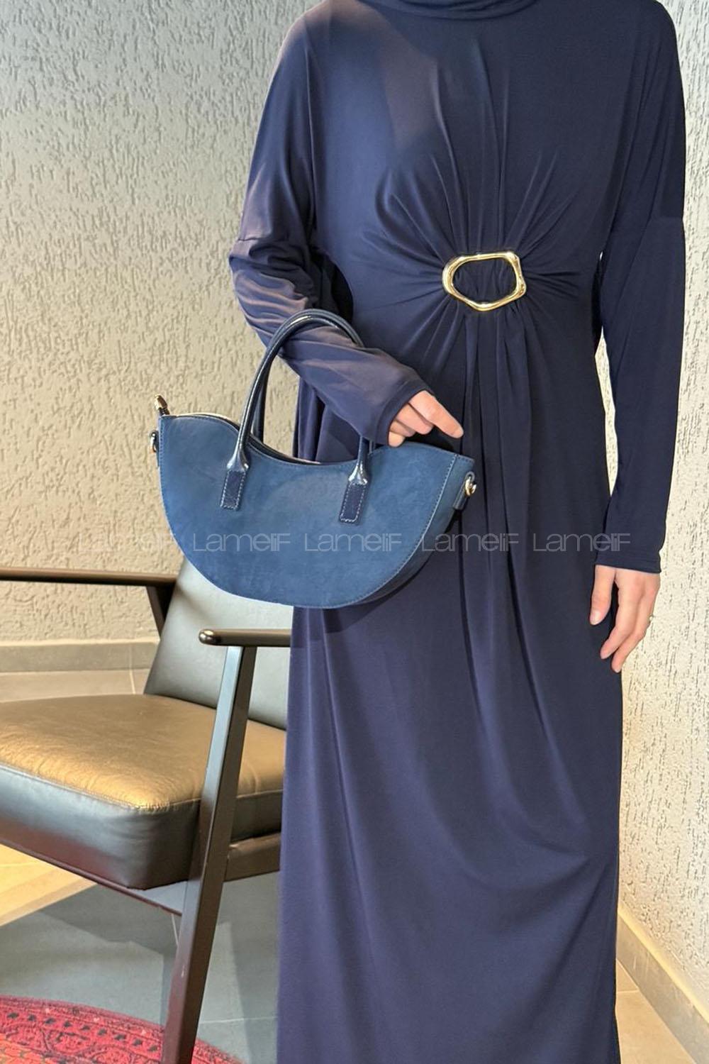 Lamelif Fora Süet Model Kadın Çapraz Çantası