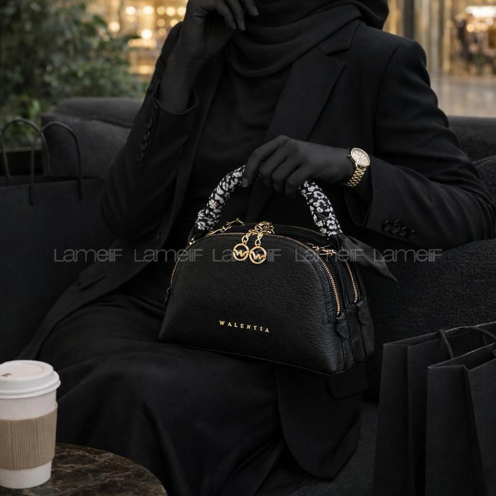 Lamelif Fular Detaylı Armoli El ve Omuz Çantası