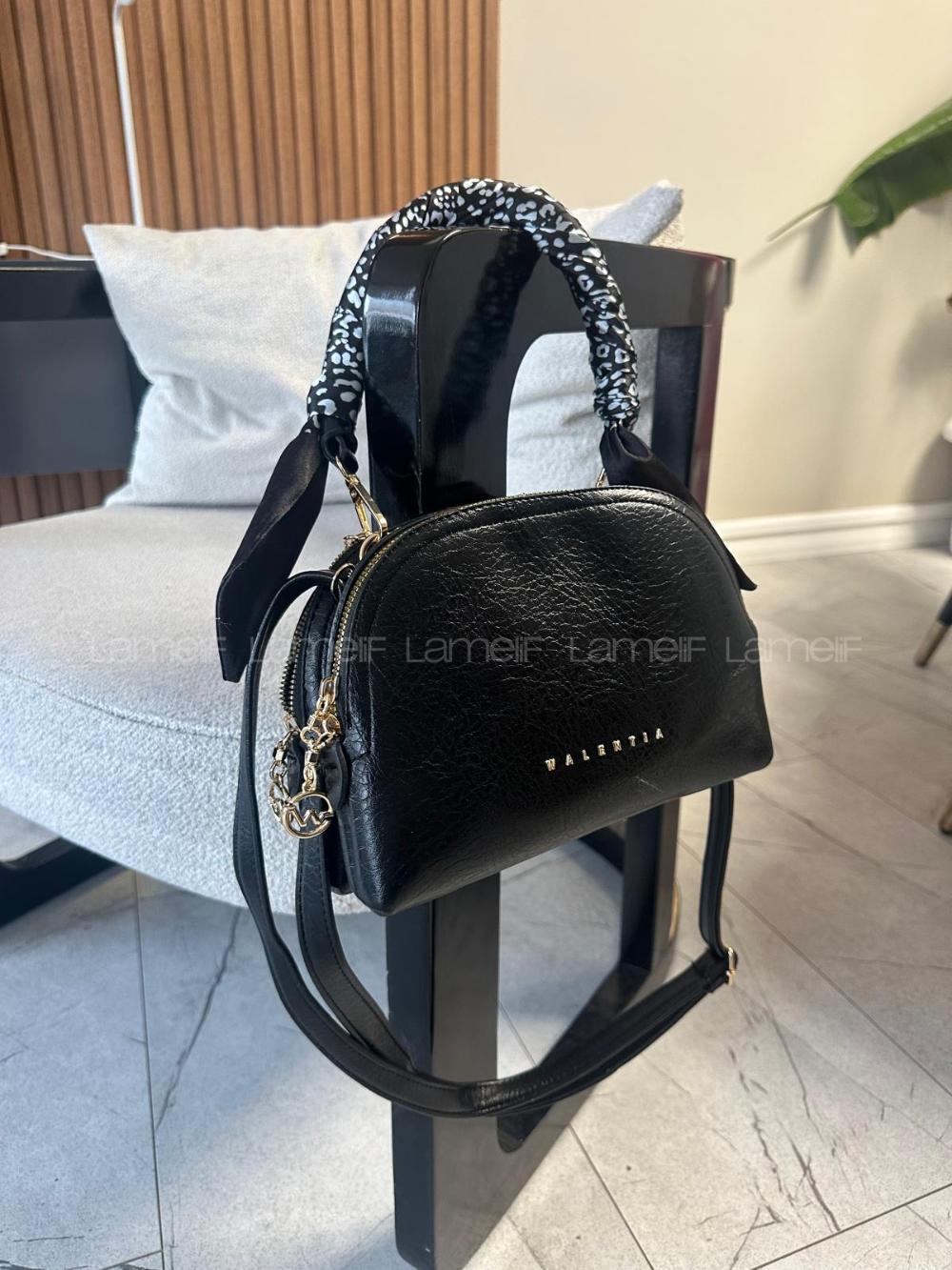 Lamelif Fular Detaylı Armoli El ve Omuz Çantası