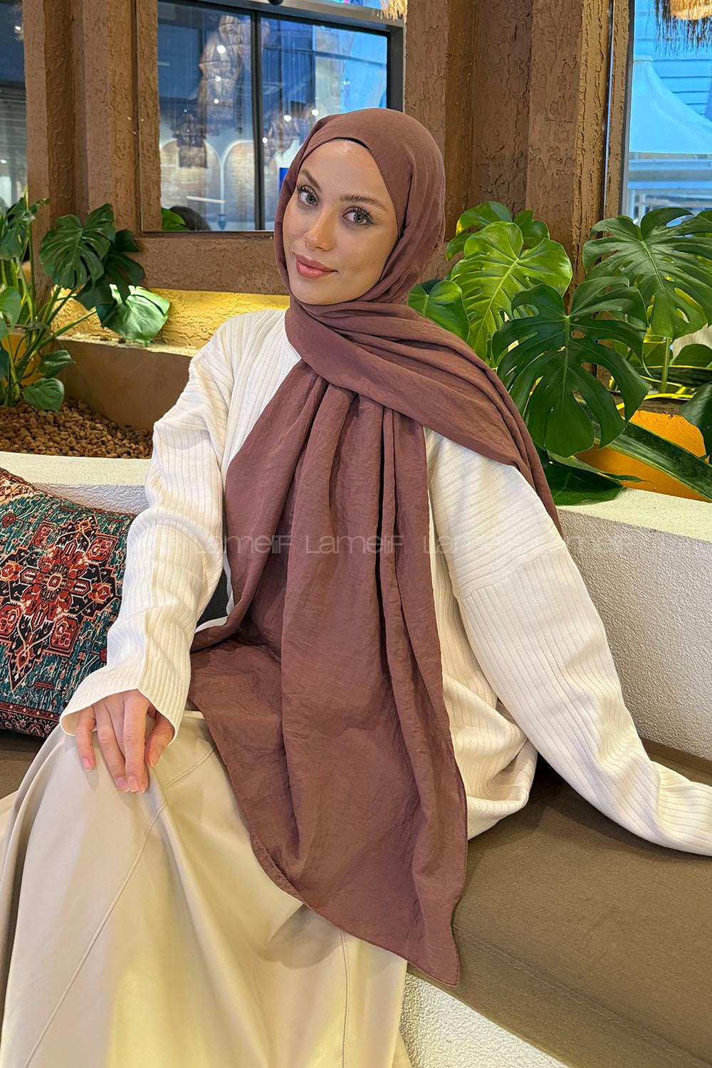 Lamelif Comfort Pamuk Şal Koyu Gül