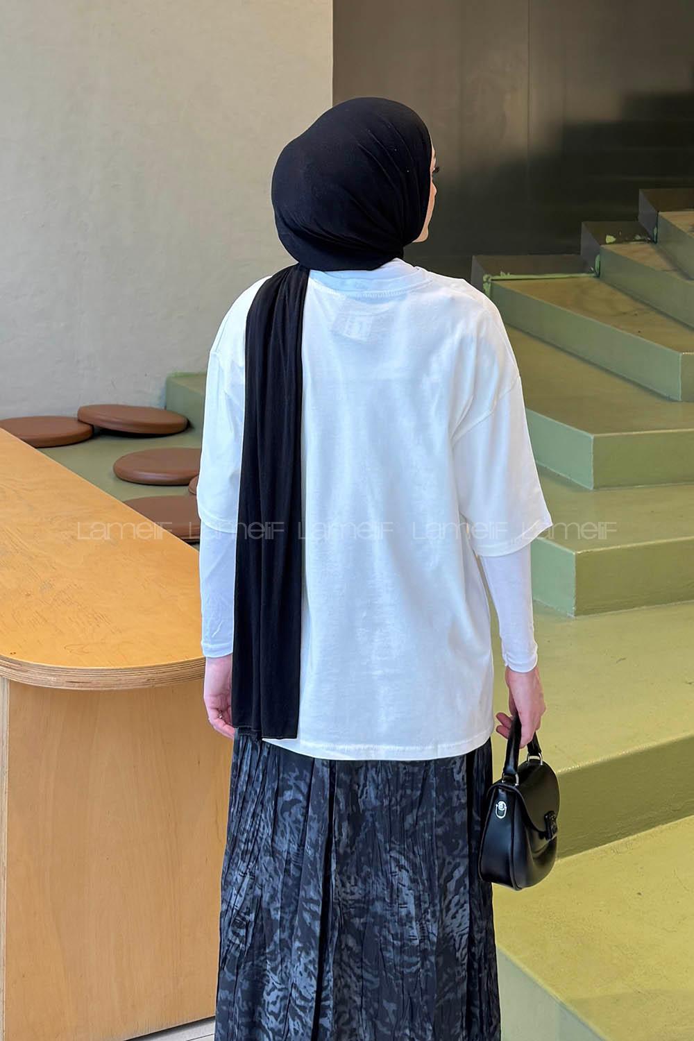 Lamelif Basic Kısa Kol T-shirt Beyaz