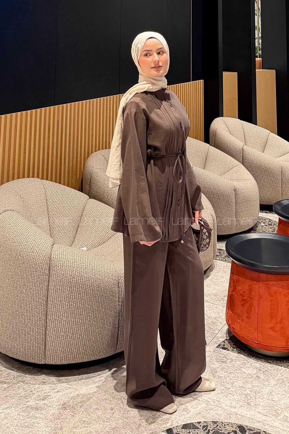 Lamelif Tensel İkili Takım Acı Kahve