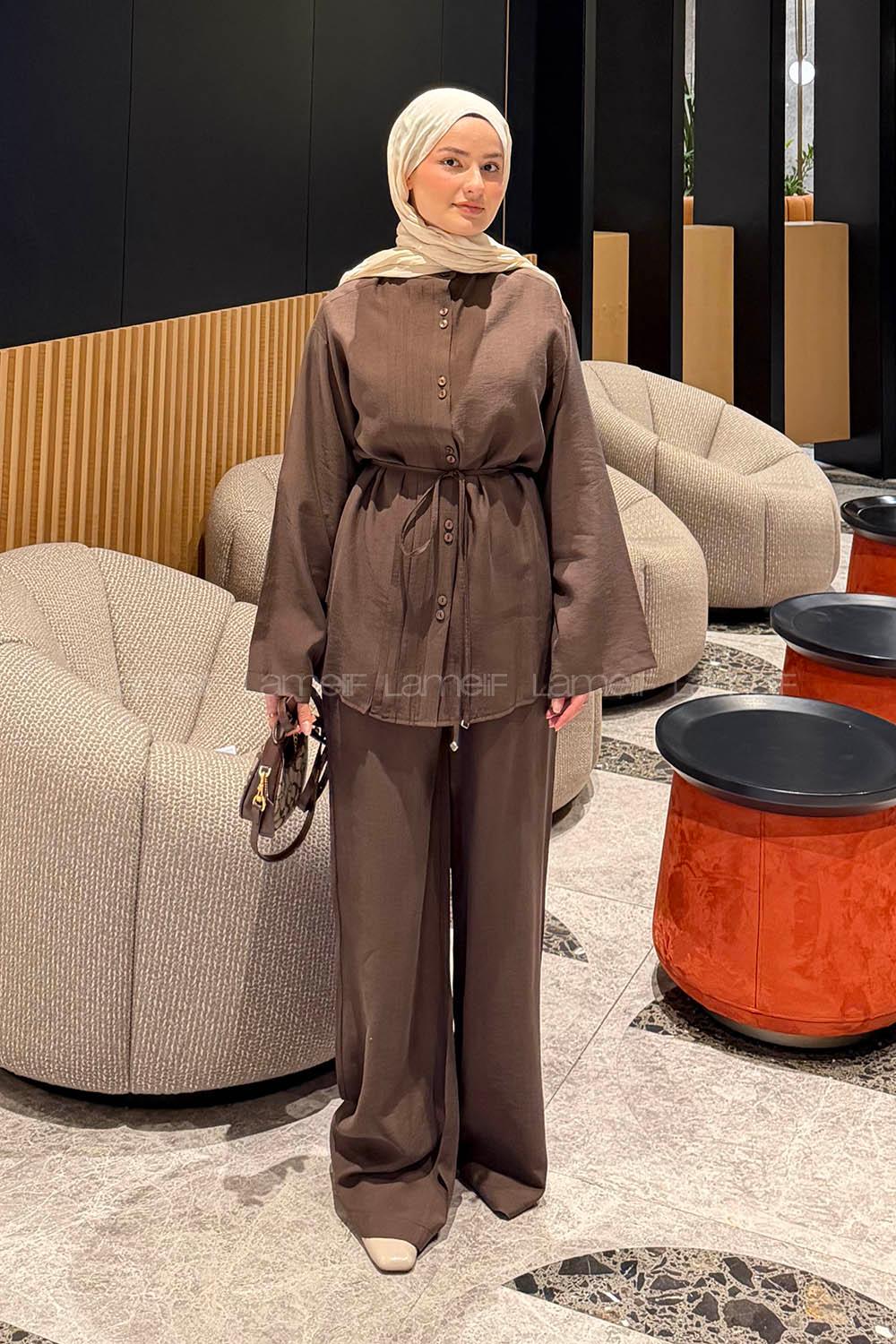 Lamelif Tensel İkili Takım Acı Kahve