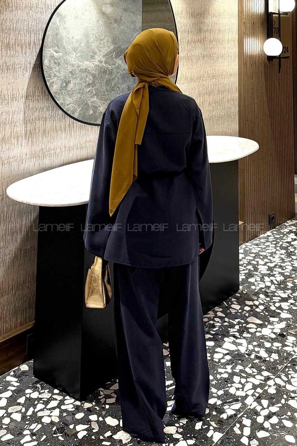 Lamelif Tensel İkili Takım Lacivert