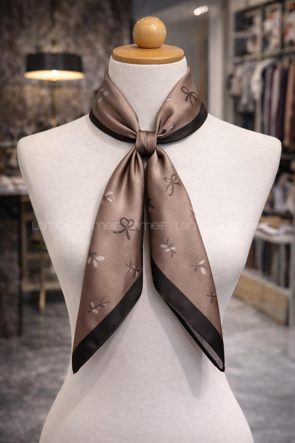 Brown Foulard