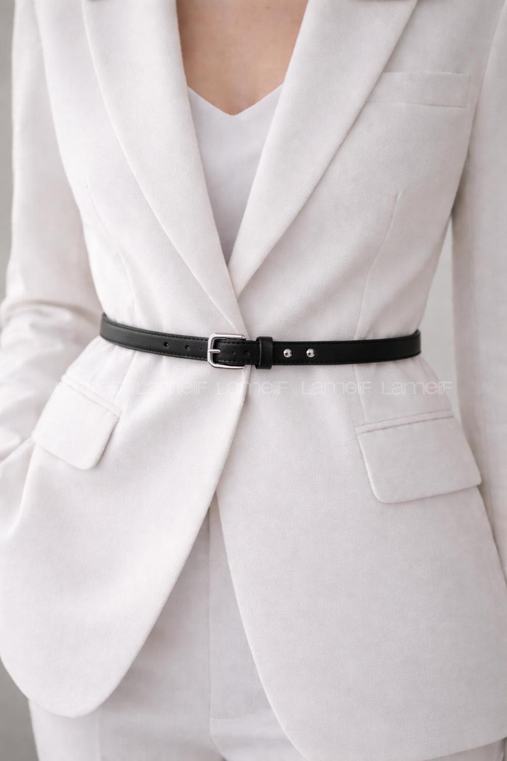 Lamelif MınMın Gümüş Toka Kadın Kemer Pantolon, Çeket,Elbise Kemer