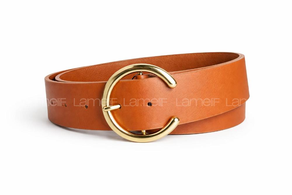 Lamelif Kadın Crow C Form Gold Tokalı